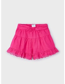 Otroške bombažne kratke hlače Mayoral roza barva