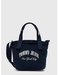 Torbica Tommy Jeans mornarsko modra barva, AW0AW16217
