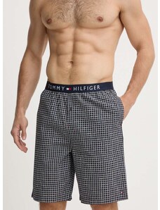 Pižama kratke hlače Tommy Hilfiger moške, mornarsko modra barva, UM0UM01765