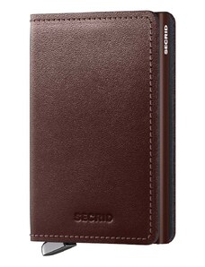 Usnjena denarnica Secrid rjava barva, SDu-Dark Brown