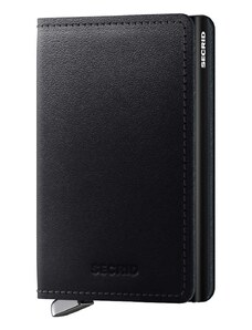 Usnjena denarnica Secrid črna barva, SDu-Black