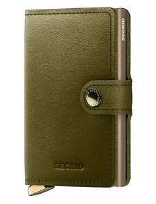 Usnjena denarnica Secrid zelena barva, MDu-Olive