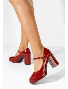Zapatos Ženski salonari Charlote rdeča
