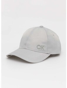 Kapa s šiltom Calvin Klein siva barva
