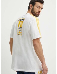 Bombažna kratka majica adidas Originals moška, bela barva, IU2360