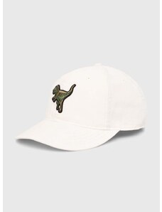 Bombažna bejzbolska kapa Coach bež barva