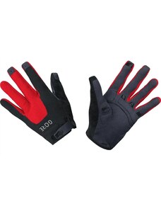 GORE C5 Trail Cycling Gloves - Red and Black
