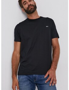 Bombažen t-shirt Paul&Shark črna barva