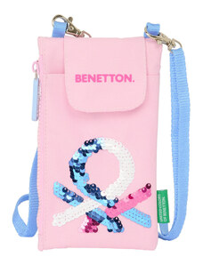 Denarnica Benetton Pink Mobilna torba Roza