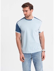 Ombre Clothing Atraktivna modra majica V2 TSCT-0176
