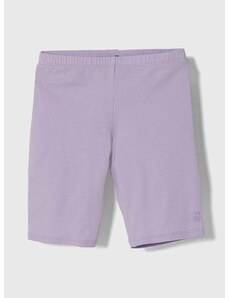 Otroške kratke hlače United Colors of Benetton vijolična barva