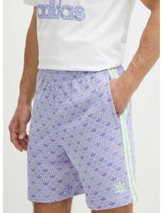 Kratke hlače adidas Originals moške, vijolična barva, IS2940