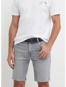 Jeans kratke hlače Tommy Hilfiger moške, siva barva, MW0MW35177