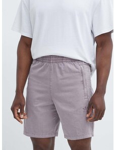 Bombažne kratke hlače adidas Originals vijolična barva, IS1732