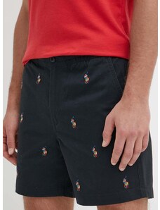 Kratke hlače Polo Ralph Lauren moške, črna barva, 710924061