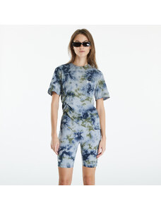 Patta Femme Tie Dye Cropped Ruched T-Shirt Quarry