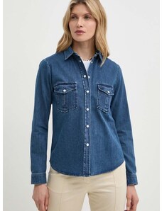 Jeans srajca MAX&Co. ženska, mornarsko modra barva, 2418111034200