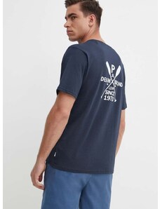Bombažna kratka majica Pepe Jeans CALLUM moška, mornarsko modra barva, PM509370