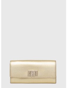 Usnjena denarnica Furla zlata barva, PCV0ACO BX2658 CGD00