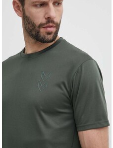 Kratka majica za vadbo Hummel Active zelena barva, 224493