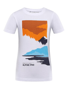 Children's cotton T-shirt ALPINE PRO GERBO white variant pb