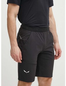 Pohodne kratke hlače Salewa Puez 4 črna barva, 00-0000028963