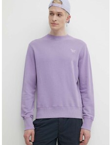 Bombažen pulover Superdry moška, vijolična barva