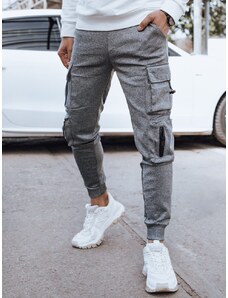 Dstreet Edinstvene sive jogger hlače z žepi
