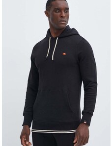 Bombažen pulover Ellesse Koda OH Hoody moški, črna barva, s kapuco, SHR16446