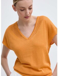 Pulover Morgan MFIRENZ ženski, oranžna barva, MFIRENZ