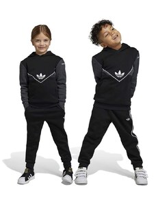 Otroška trenirka adidas Originals črna barva