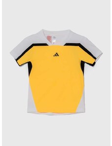 Otroška kratka majica adidas Performance rumena barva