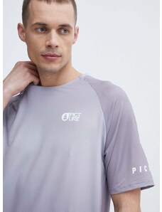 Športna kratka majica Picture Osborn Printed vijolična barva, MTS1076