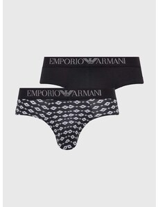 Moške spodnjice Emporio Armani Underwear 2-pack moške, črna barva, 111733 4R504