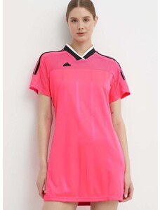 Obleka adidas TIRO roza barva, IS0732