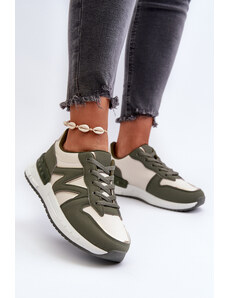 Kesi Women's sneakers made of eco leather, green Kaimans