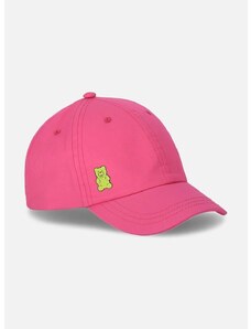 Otroška bombažna bejzbolska kapa Coccodrillo roza barva
