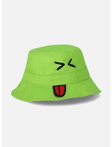 Otroški bombažni klobuk Coccodrillo zelena barva