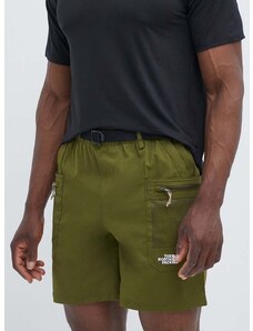 Pohodne kratke hlače The North Face Class V Pathfinder zelena barva, NF0A86QJPIB1