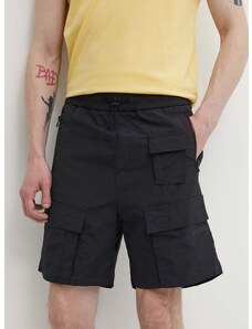 Kratke hlače HUGO moške, črna barva, 50511396