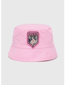 Otroški klobuk Guess roza barva