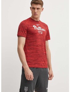 Kratka majica Nike Philadelphia Phillies moška, rdeča barva