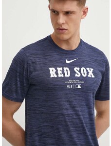 Kratka majica Nike Boston Red Sox moška, mornarsko modra barva