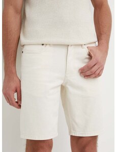 Jeans kratke hlače Calvin Klein moške, bež barva, K10K112942