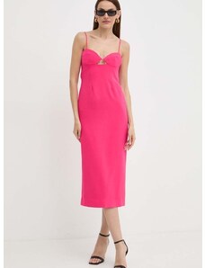 Obleka Bardot VIENNA roza barva, 58558DB