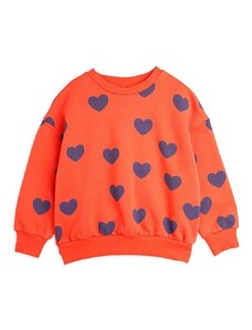 Otroški pulover Mini Rodini Hearts rdeča barva