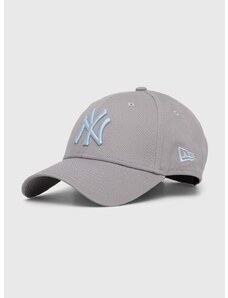 Bombažna bejzbolska kapa New Era 9FORTY NEW YORK YANKEES siva barva, 60503373