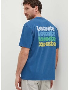 Bombažna kratka majica Lacoste moški