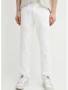 Kavbojke Tommy Jeans moške, bela barva, DM0DM18746