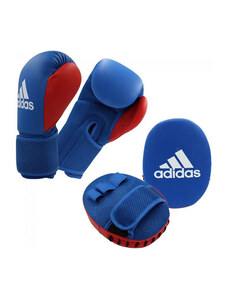 Komplet boksarskih rokavic in udarcev za mlajše, velikost XS ADIDAS